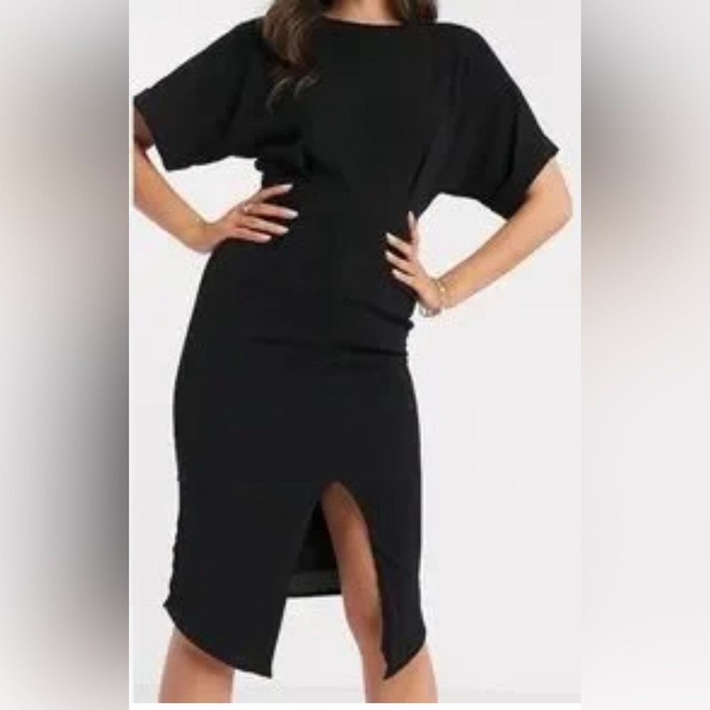 Asos Black Midi Dress